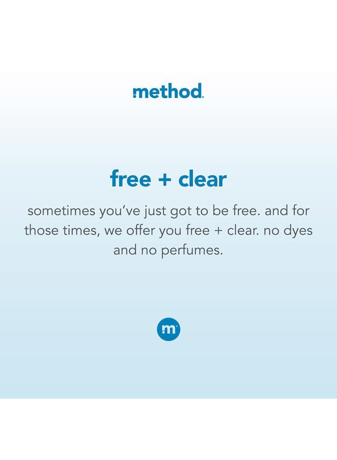 Method Liquid Laundry Detergent; Fragrance Free + Clear; Stain Remover; 66 Loads per 53.5 fl oz bottle; (Pack of 1) - Image 3